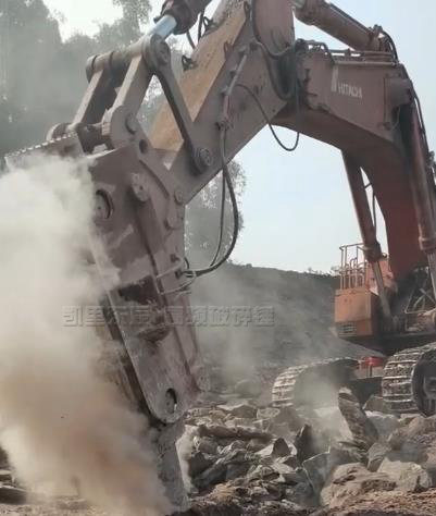 双辽市高频破碎锤应用视频